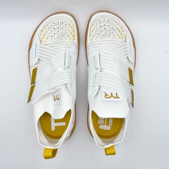 TYR Mens Dz Bf Stabstrap Running Sneakers US 8 White Gold Athletic NIB main image 4